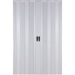 Sarpaş Katlanır Akordiyon Pvc Kapı Camsız Çift Açılım Beyaz 147 x 203 cm