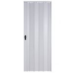 Sarpaş Katlanır Akordiyon Pvc Tek Kapı Camlı - 147 x 203 - Beyaz - 147 x 203 cm