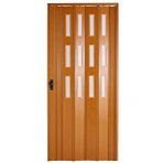 Sarpaş Meşe Camlı 12 mm Katlanır Akordeon Pvc 117x247 cm Akordiyon Kapı