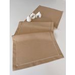 sarra 45x120 Şeker Köşe Masa Runner, Ranır, Köşeleri Desenli, İşlenebilir, Etamin (Yeni Çuval)