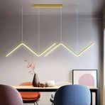 Sarsala / 120 Cm / Sarkıt Avize / Gold Gövde / 3 Renk Işık