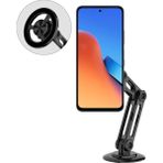 Sarsılmaz 360 Derece Telefon Tutucu - Masaüstü Için Paslanmaz Çelik Magsafe Destekli Tel Tutucu - Siyah
