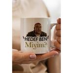 Sartre Art Kolpaçino Baskılı Hedef Ben Miyim? Yazılı Kupa Bardak - 1 Adet - 330 ml