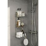 Sas Haus Krom 3 Katlı Banyo Rafı Paslanmaz Metal Yapışkanlı ve Vidalanabilir Modern Tasarım Tş-03