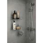 Sas Haus Tek Katlı Duş Rafı – Kancalı Banyo Şampuanlık & Organizer 2 Adet Krom TŞ-01