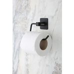 Sas Kare Yapışkanlı Açık Tuvalet Kağıtlığı Wc Kağıtlık Tutucu Siyah KS-001