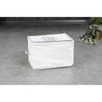 SAS Yatak Altı Baza Hurcu Fermuarlı Düzenleyici İpli Kazak Hurcu 30 X 22 X 20 Cm 104201 - Kasa 254 Beyaz