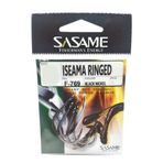 Sasame Iseama Rınged Black Nikel Olta İğnesi Black Nickel-NO:2/0