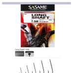 Sasame Long Shaft (Uzun Gövde) F-848 Tekli Olta İğnesi 4 No / 22 Adet