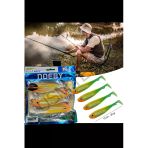Sasi Yem 4 Adet 13 Cm 20Gr Silikon Balık Rapala Lures Yapay Yem Silikon Yem