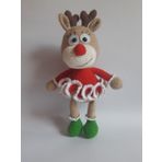 Şaşkın Yılbaşı Geyiği Amigurumi Organik Oyuncak