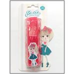 Sasta Lastik Saç Tokası Kırmızı Sticker Hediyeli