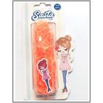 Sasta Lastik Saç Tokası Turuncu Sticker Hediyeli