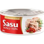 Sasu Kuru Domatesli & Soslu Ton Balığı 4x160g Bütün Dilim