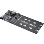 Sata 22PIN Adaptör SFF-8654 - M.2 U2 Kiti Ngff M-Key - Sas Nvme Pcıe SSD Sata SSD Adaptör Yükseltici Kart Anakart ile Uyumlu (Yurt Dışından) - Siyah