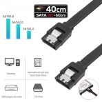 Sata 3.0 Data Kablosu 40 Cm – 6Gb/S Hdd Ve 2.5" Sata Ssd Bağlantı Kablosu (1 Adet)