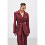 Sateen 2148-6072 Freya Kadın Ceket STN139KCE2148 - 38 - Kahve