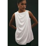 Sateen Aksesuar Detaylı Kolsuz Bluz, 38, STN139KBL1967, Ekru, Kadın