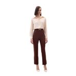 Sateen Aksesuar Detaylı Pantolon, 38, STN139KPA1113, Kahve, Kadın