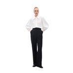 Sateen Cepli Klasik Pantolon, 42, STN139KPA1663, Siyah, Kadın
