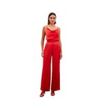 Sateen Cepli Salaş Saten Pantolon, 38, STN139KPA1153, MERCAN, Kadın