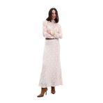 Sateen Dantelli Uzun Etek, 40, STN139KET2106, Bej, Kadın
