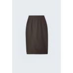 Sateen Düz Kalem Etek - Antrasit - 36