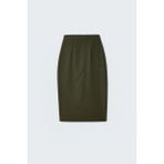 Sateen Düz Kalem Etek - Haki - 36