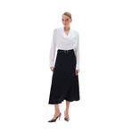Sateen Kemerli Saten Etek, 36, STN139KET1941, Siyah, Kadın