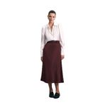 Sateen Kemerli Saten Etek, 40, STN139KET1941, Bordo, Kadın