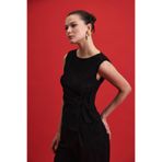 Sateen Lena Bluz, 40, STN139KBL1989, Siyah, Kadın