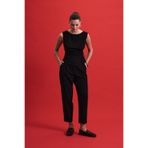 Sateen Lena Havuç Pantolon - Siyah