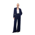 Sateen Luna Krep Pantolon, 38, STN139KPA1987, Lacivert, Kadın