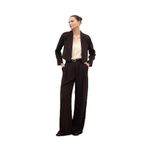 Sateen Luna Krep Pantolon, 42, STN139KPA1987, Kahve, Kadın