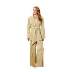 Sateen Saten Pantolon, 42, STN139KPA1935, Olive, Kadın