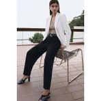 Sateen Talia Havuç Pantolon - Siyah - 38