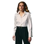 Sateen Zebra Desenli Gömlek, 42, STN139KGO1958, Ekru, Kadın