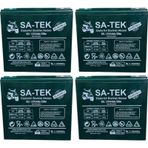 Satek 12v 24 Ah Elektrikli Motosiklet Aküsü 4'lü Set Jel Akü Elektrikli Bisiklet Aküsü 2024 Üretim
