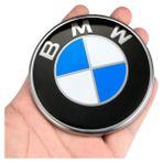 Sateknoloji Bmw Kaput,bagaj,direksiyon,jant Logo (Mavi Beyaz) - 82 MM
