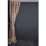 Saten 750 Model Vızon Renk Tek Kanat Pileli Fon Perde 75*260 Cm