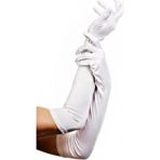 Saten Likrali Uzun Esnek Dans & Opera Eldiveni - (48 CM) - 01