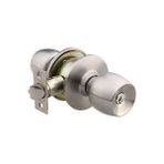 Saten Topuzlu Kilit Anahtarlı Model 60-70 mm Ayarlı, hotel, motel, wc kapı