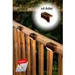 satior 4 Adet Köşebent Solar Güneş Enerjili Bahçe Veranda Merdiven Balkon Aydınlatması Lamba Aydınlatma