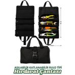 Satış Diyarı Asılabilir Hırdavat Çantası Çok Amaçlı Alet Çantası Bez Alet Çantası Asılabilir Katlanabilir Takım Çantası Rulo Tipi 1 Adet - 29 x 48 cm