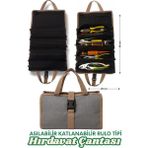 Satış Diyarı Asılabilir Katlanabilir Bez Hırdavat Çantası Çok Amaçlı Alet Çantası Takım Çantası Rulo Tipi 1 Adet - 29 x 48 cm