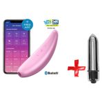 Satisfyer Curvy 3+ Pink Klitoris Stimülatörü Ve App Kontrol Titreşimli +mini Titreşimli Vibratör