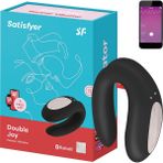 Satisfyer Double Joy Siyah Telefon Kontrol Çiftlere Özel Vibratör