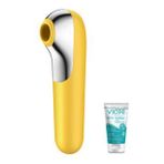 Satisfyer Dual Love 11 Modlu Titreşimli Ve Emiş Modlu Telefon Uyumlu Vibratör+jel