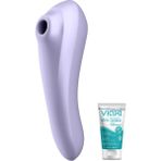 Satisfyer Dual Pleasure 11 Modlu Titreşim & 11 Emiş Modlu Telefon Uyumlu Vibratör+Jel