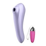 Satisfyer Dual Pleasure 11 Modlu Titreşim & 11 Emiş Modlu Telefon Uyumlu Vibratör+Mini Vİbratör